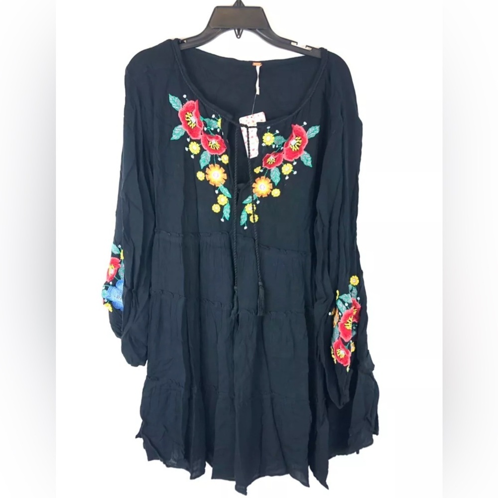 Free People Spell On You Women’s Embellished Mini Short Black Dress Size Small